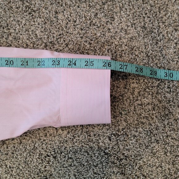 **Men's Untuckit Pink white Pinstripe Button down Shirt XX- Large, Nice *** - Picture 9 of 11